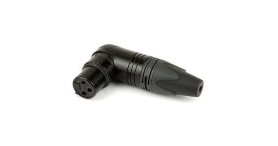 Lectrosonics Right Angle XLR Fem Connector, Black
