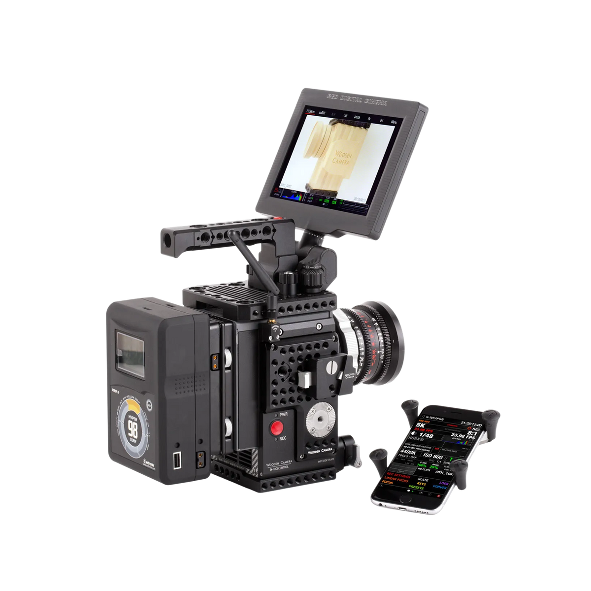 Wooden Camera V-Lock Base Station and Wedge Kit