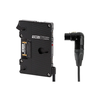 Wooden Camera WC Pro Gold Mount (4pin XLR Right Angle)