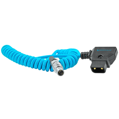Kondor Blue D-TAP to LEMO 2-Pin 0B Male Power Cable (Straight)(Black)