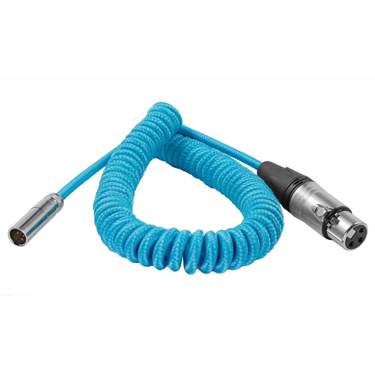 Kondor Blue Coiled Mini XLR to XLR for C70 & BMPCC4K/6K Pro (12"- 24")