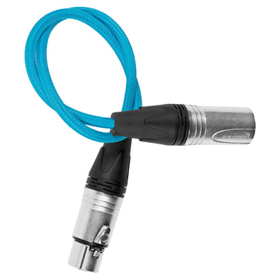 Kondor Blue 18" Male XLR to Female XLR Audio Cable for On-Camera Mics