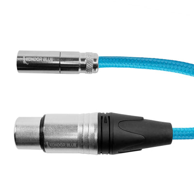 Kondor Blue Mini XLR to XLR for BMPCC 6K Pro/C70 Camera (Raven Black)(16")