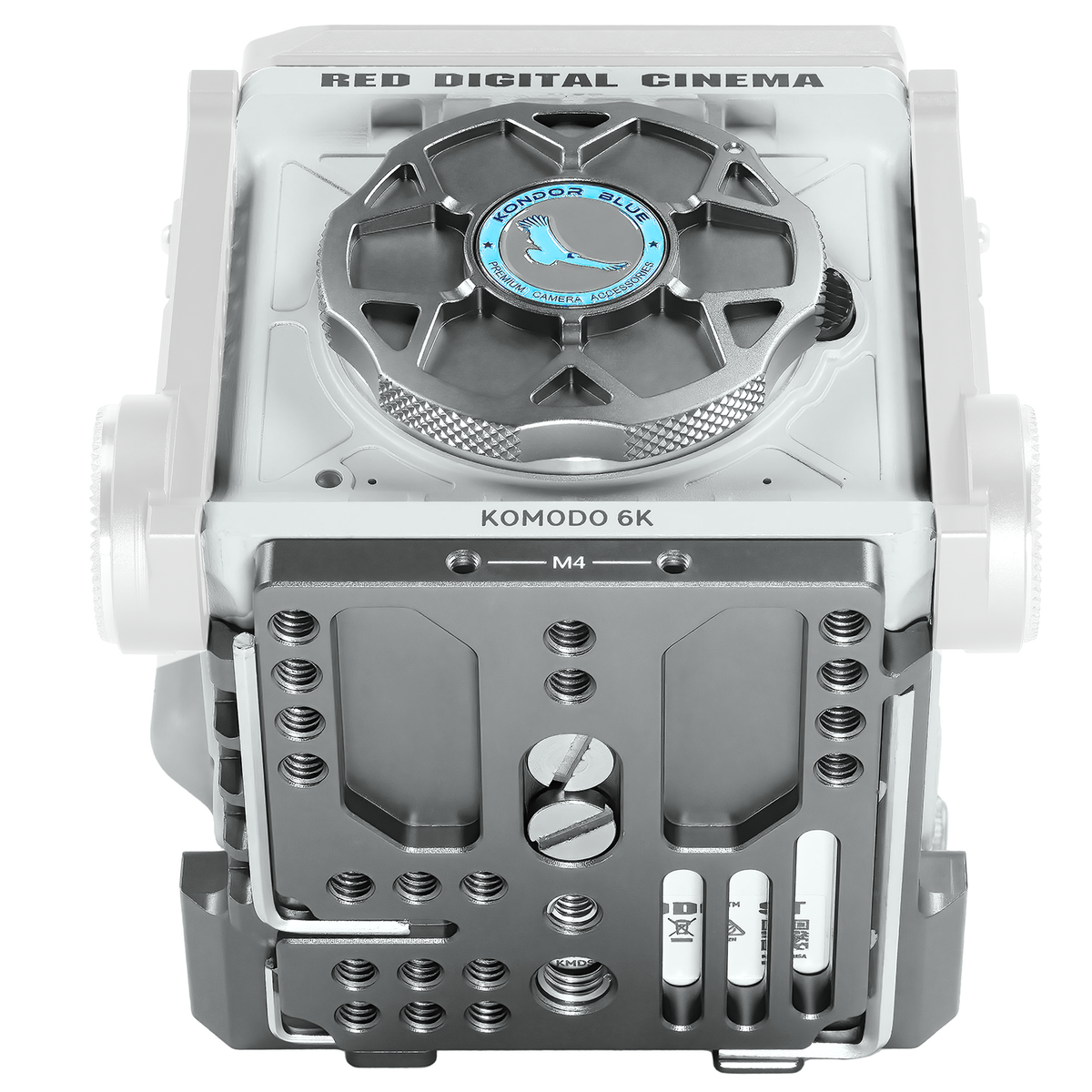 Kondor Blue RED Komodo Bottom Plate (Space Gray)