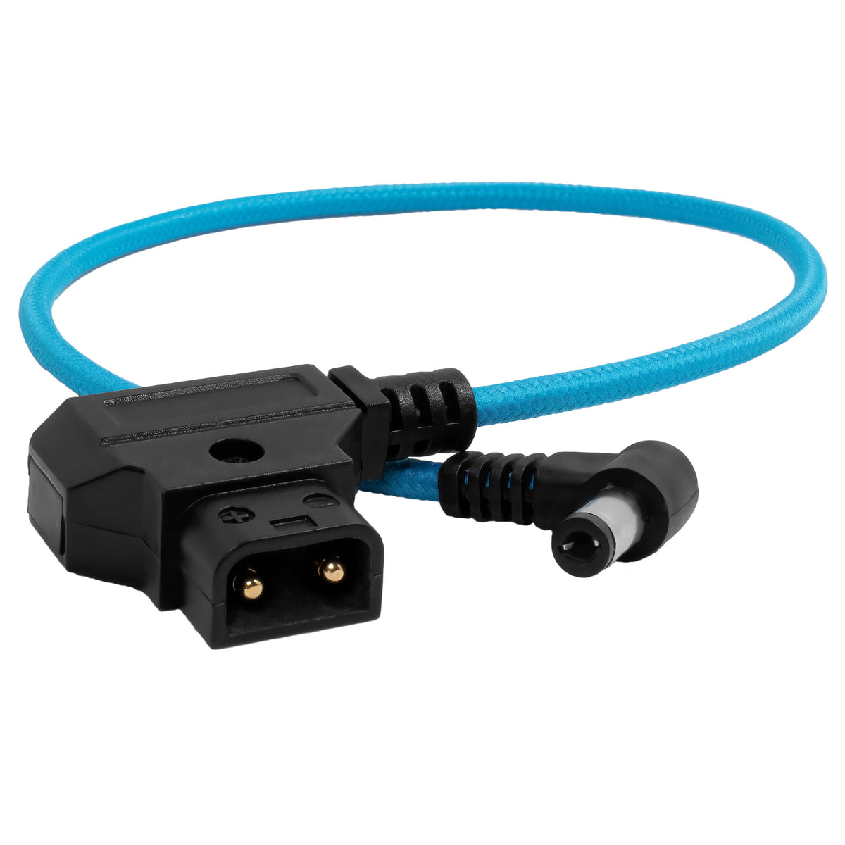 Kondor Blue 15" D-Tap to DC Right Angle Straight Cable (5.5 x 2.5mm) (Canon C70/Atomos)