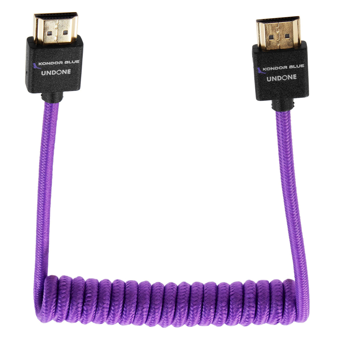 Kondor Blue Gerald Undone MK2 Full HDMI Cable 12"-24" Coiled (Purple)