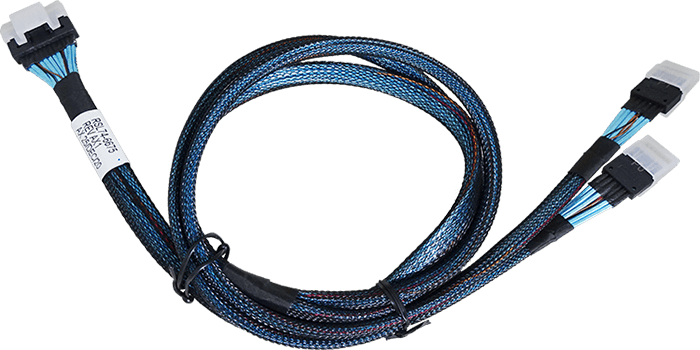 Areca SFF-8654 8i to x2 SFF-8654 4i Slim SAS 1 meter