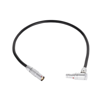 Wooden Camera Timecode In/Out Cable for RED V-Raptor, KOMODO, KOMODO-X (12", Outward Right Angle)