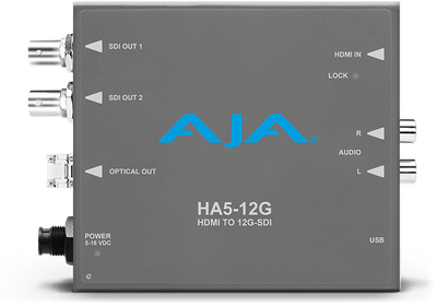 AJA HA5-12G HDMI 2.0 to 12G-SDI Conversion