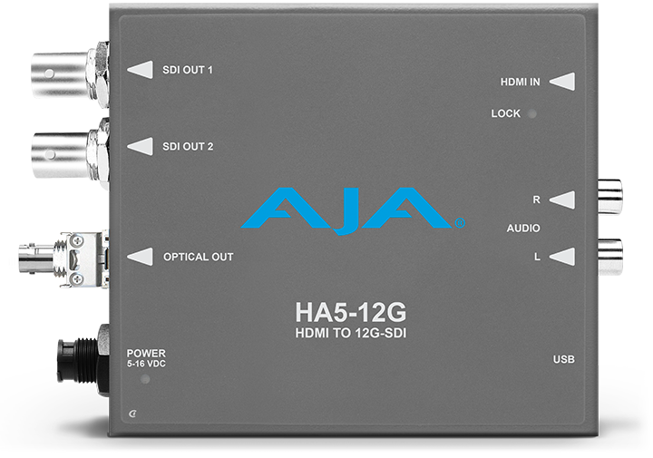 AJA HA5-12G HDMI 2.0 to 12G-SDI Conversion