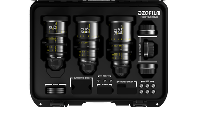 DZOFilm Pictor T2.8 Super35 Zoom 3-Lens Kit (PL & EF Mount, Black)