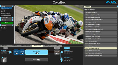 AJA BBC License Perpetual License: Optional BBC HLG LUTs license for ColorBox and OG-ColorBox
