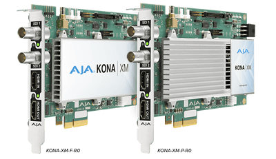 AJA KONA XM, Fanless 12G-SDI and HDMI 2.0 Ultra Low Latency PCIe card, no Fan, Passive Cooling