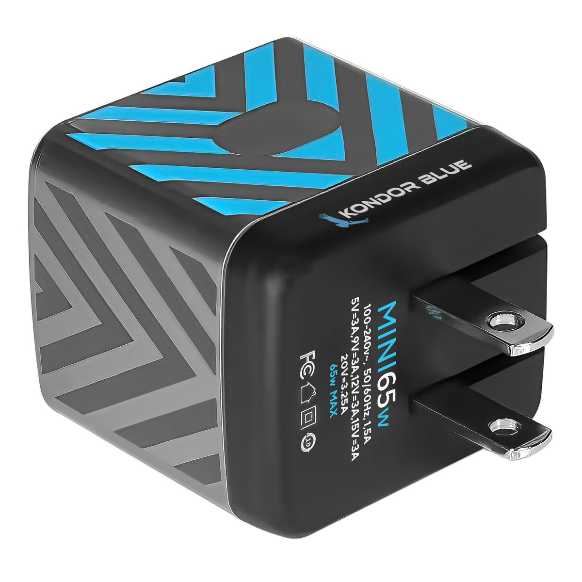 Kondor Blue 65W USB-C PD Wall Charger Brick