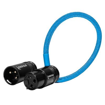 Kondor Blue Straight Low Profile Right Angle XLR Cable (Cardinal Red)