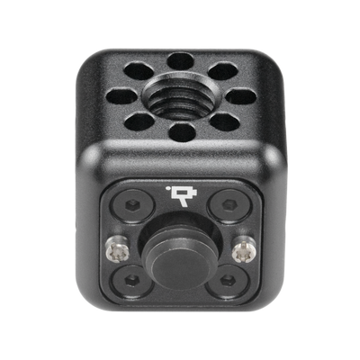 Wooden Camera Accessory Cube (3/8"-16) - 3/8"-16 Holes, 1/4"-20 Screw