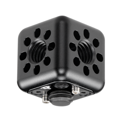 Wooden Camera Accessory Cube (3/8"-16) - 3/8"-16 Holes, 3/8"-16 Screw