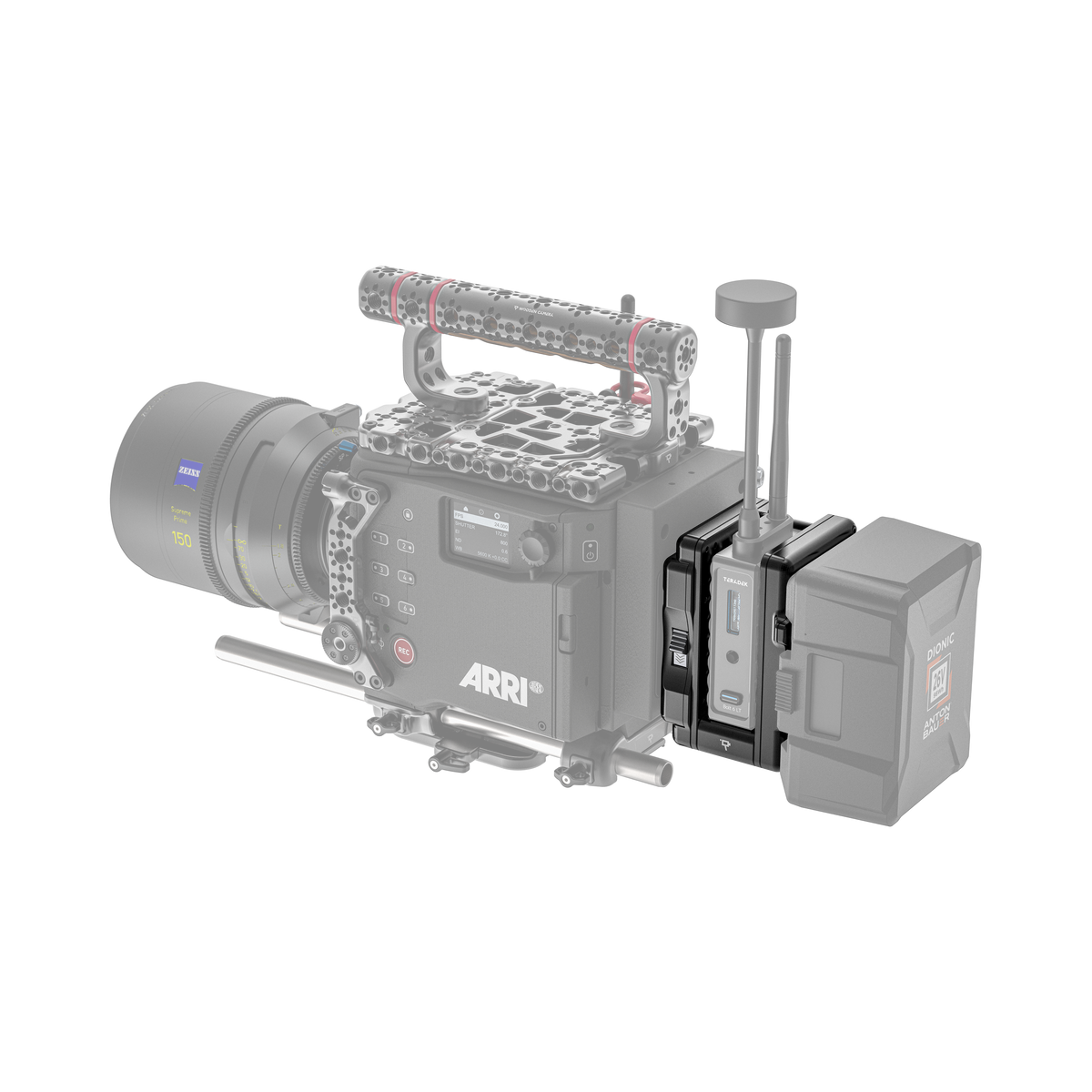 Teradek Cradle for Bolt 6 LT Transmitter B-Mount (12/24V)