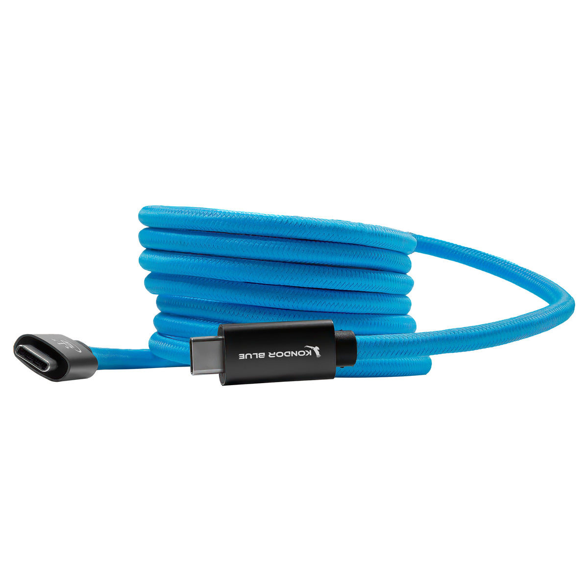 Kondor Blue THUNDERBOLT 4 USB 4.0 TYPE C CABLE BLAZING 40G SPEEDS 5A 100W STRAIGHT 3ft