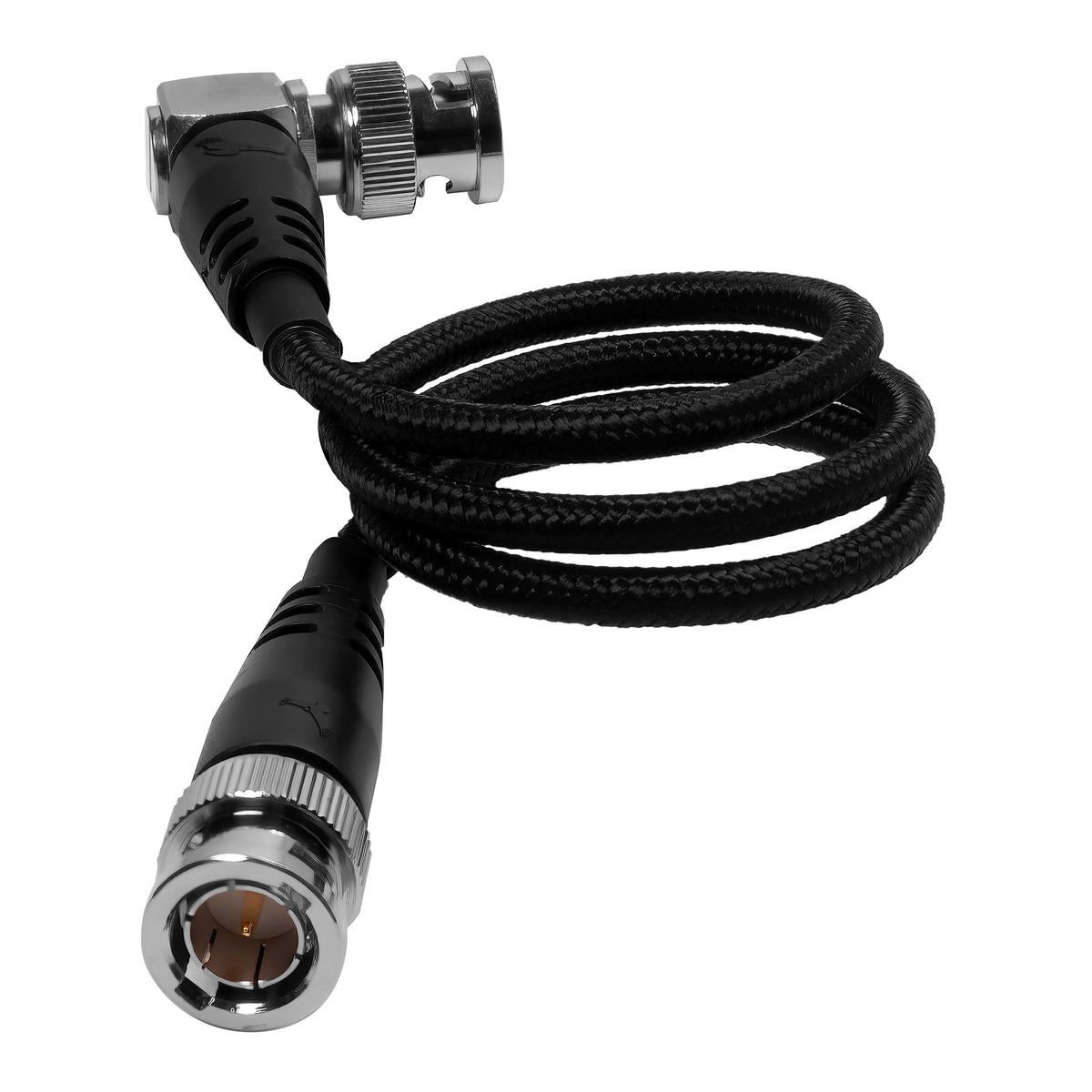 Kondor Blue 12G SDI Straight to Right Angle Cable for 4K 60p Camera Monitors and Transmitters