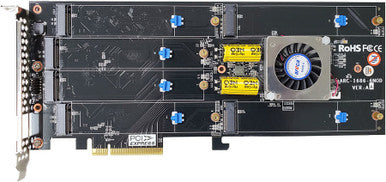 Areca 6-Port M.2 NVMe Hardware RAID Adapters