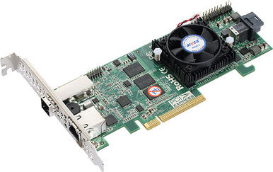 Areca 4/4-Port internal/external PCIe 3.0 12Gbps SAS Hardware RAID Controller, 2GB Cache, Low-Profile,