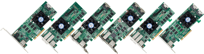 Areca PCI-E 4.0X8 TO CPI-E SLOT, TRI-MODE SATA 6G/SAS 12G/NVME PCI-E 4.0 16G, 8GB ON BOARD CACHE, WITH CABLE