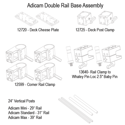Upgrade Innovations Whaley Rail Monitor Mounting Frame - Adicam