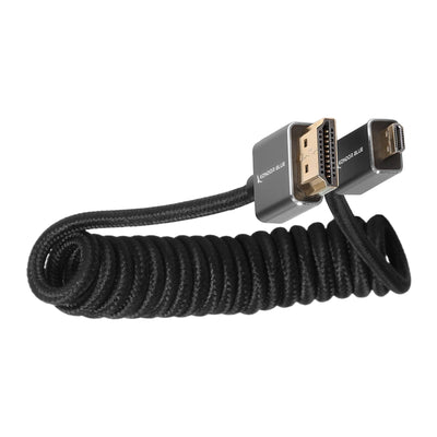 Kondor Blue Coiled Micro HDMI to Full HDMI (12-24")