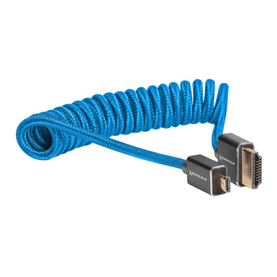 Kondor Blue Coiled Micro HDMI to Full HDMI (12-24")