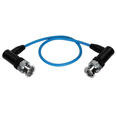 Kondor Blue Ultra Thin 3G SDI Video Cable Right Angle BNC (12") (Cardinal Red)