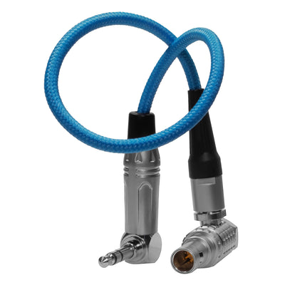 Kondor Blue 10" LEMO 5 Pin to 3.5mm Right Angle Time Code Cable for ARRI Alexa