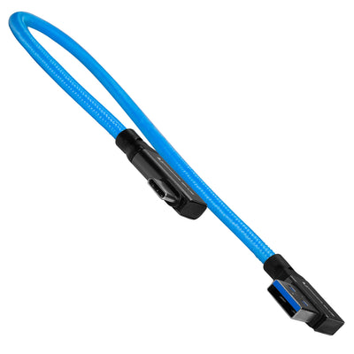 Kondor Blue 12" USB-C to USB-A Right Angle to Right Angle