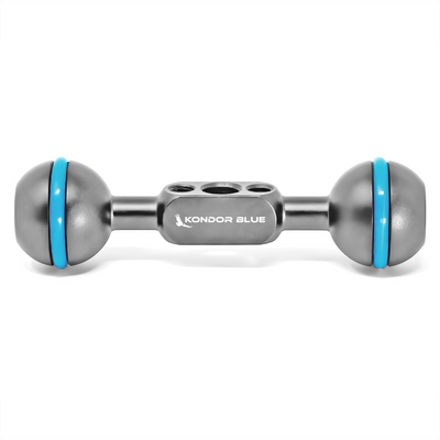 Kondor Blue Cine Magic Arm 4" Extension Bar (Double Ball Head) (Space Gray)