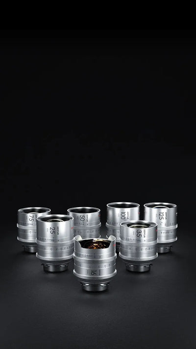 DZOFilm VESPID Retro 7-Lens Kit with Retro Silver EF Tool Kit & Hard Case