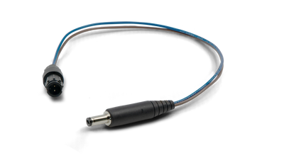 AJA DRM2-Plus M/M Con-X / Barrel Cable Male-Mini-Con-X-to-Male-Barrel Adapter Cable, 12"