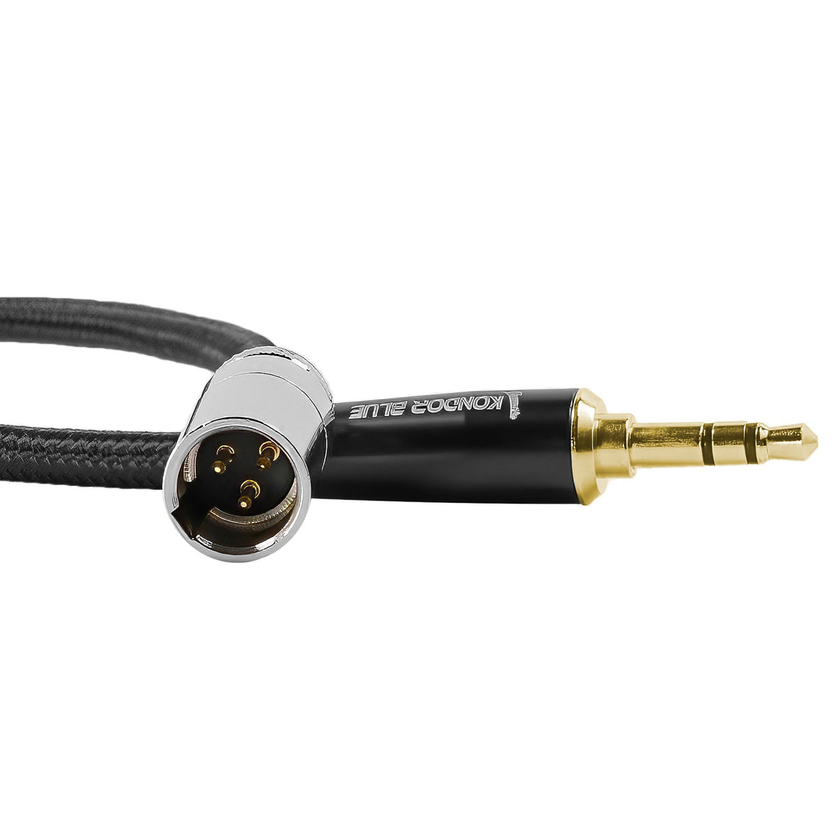 Kondor Blue Mini XLR to 3.5MM Gold Stereo Plug for Line Level Devices