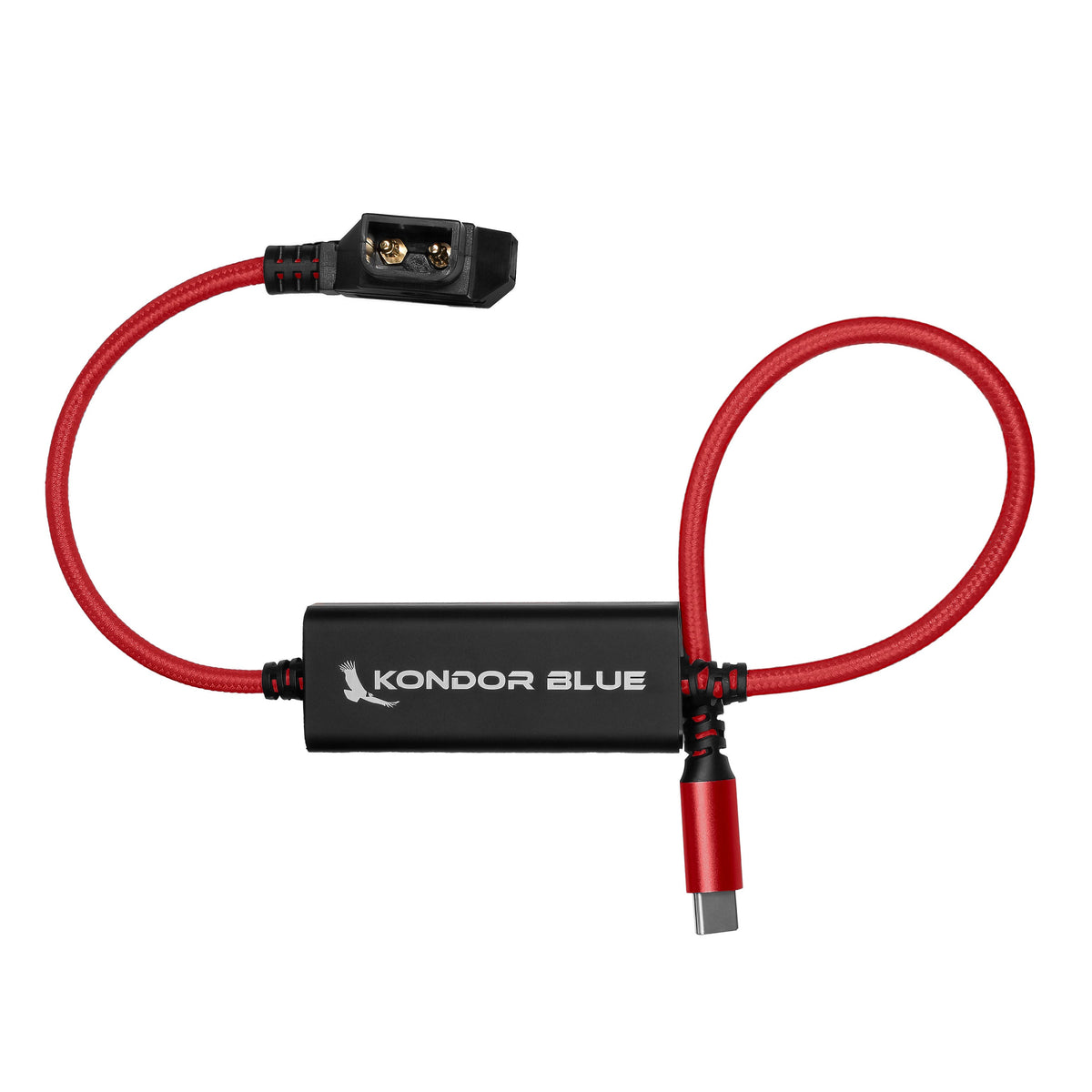 Kondor Blue 16" D-Tap to USB C Power Delivery Cable for Mirrorless Cameras & Laptops