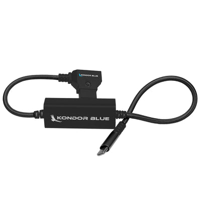 Kondor Blue 16" D-Tap to USB C Power Delivery Cable for Mirrorless Cameras & Laptops
