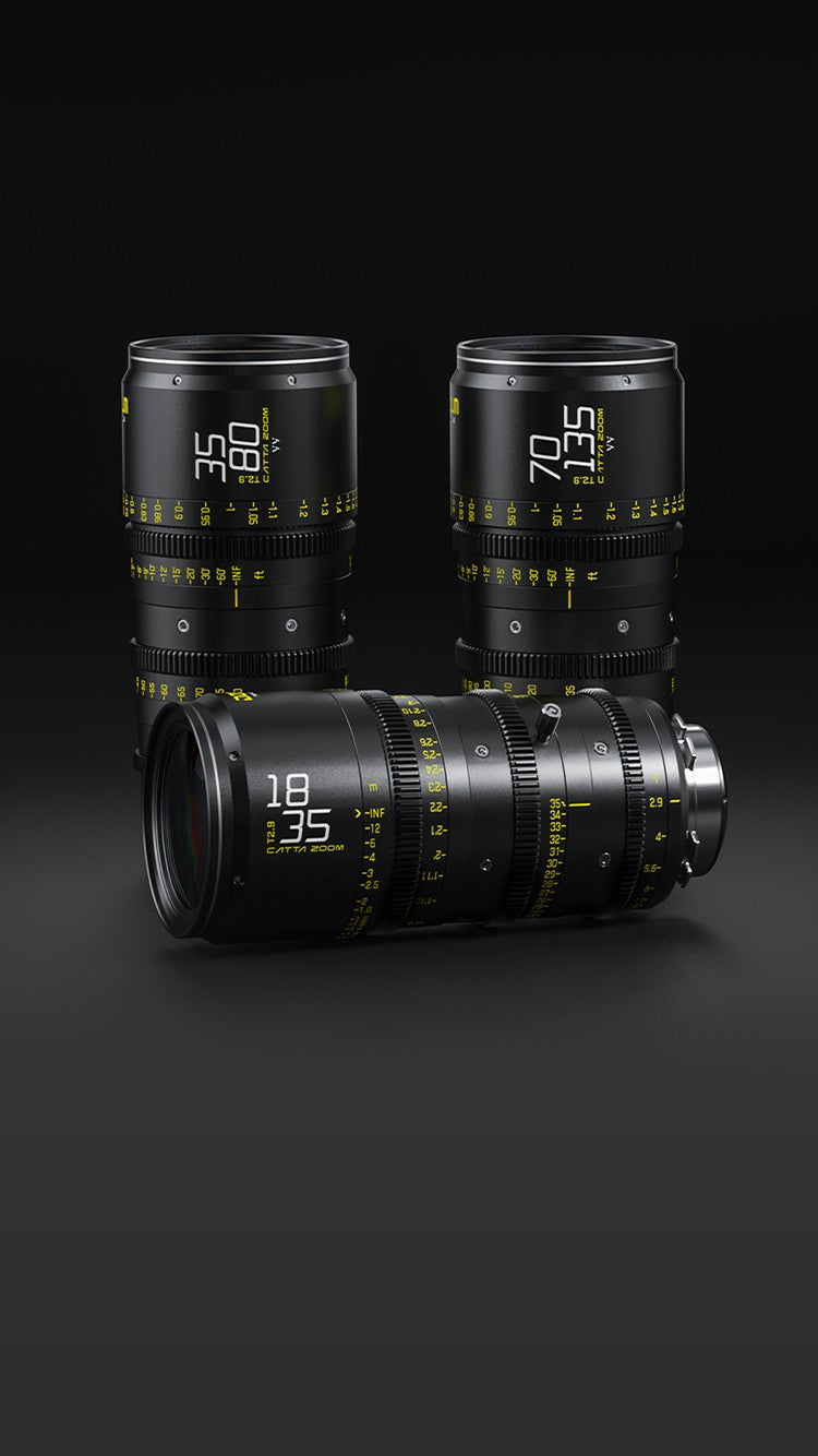 DZOFilm Catta Ace FF 18-35/70-135mm T2.9 Cine 2-Lens Bundle (PL/EF, Black)
