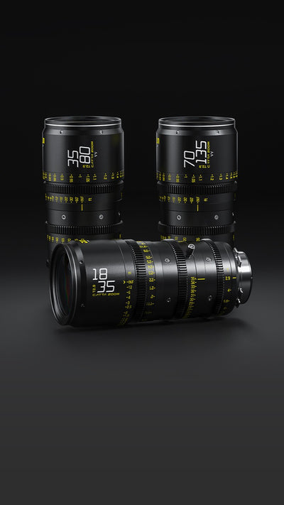 DZOFilm Catta Ace FF 18-35/35-80mm T2.9 Cine 2-Lens Bundle (PL/EF, Black)