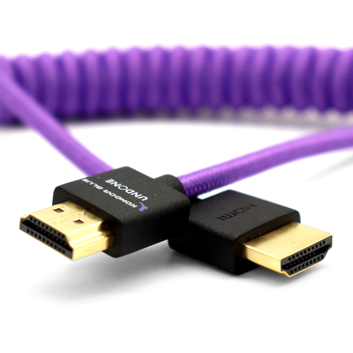 Kondor Blue Gerald Undone MK2 Full HDMI Cable 12"-24" Coiled (Purple)
