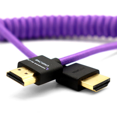 Kondor Blue Gerald Undone MK2 Full HDMI Cable 12"-24" Coiled (Purple)
