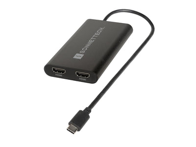 Sonnet Technologies USB-C DisplayLink Dual 4K 60Hz HDMI Adapter With PD Passthrough