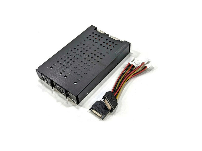 Areca 4 Bay M.2 NVMe OCuLink Backplane Drive Cage with SFF-8654 8i to SFF-8611 4i cable x2