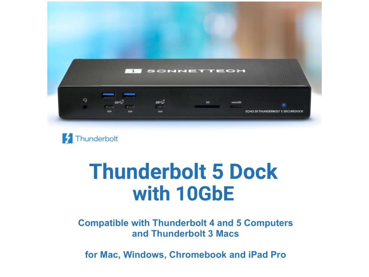 Sonnet Technologies Echo 20 Thunderbolt 5 SecureDock