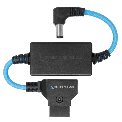 Kondor Blue 24V 6" D-Tap to DC Right Angle Straight Cable (For Canon C80 & C70)