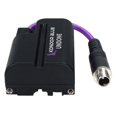 Kondor Blue GERALD UNDONE D-Tap to Straight Locking DC Male 2.1mm Purple Coiled