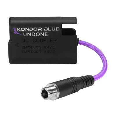 Kondor Blue GERALD UNDONE 4" Female Locking DC Barrel 2.1 to FZ100 Dummy Battery