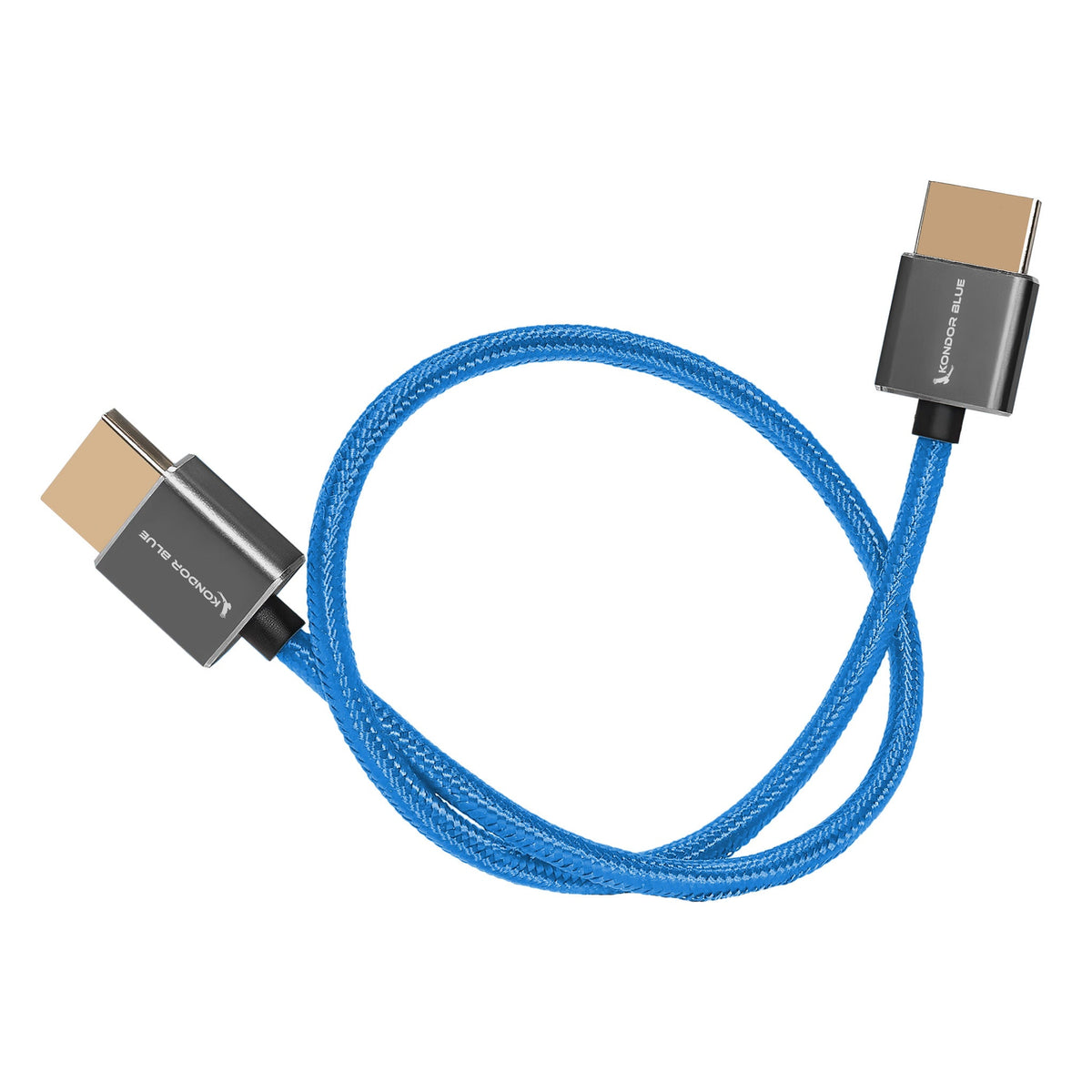 Kondor Blue HDMI to HDMI 16" Braided Cable for On-Camera Monitors (Cardinal Red)